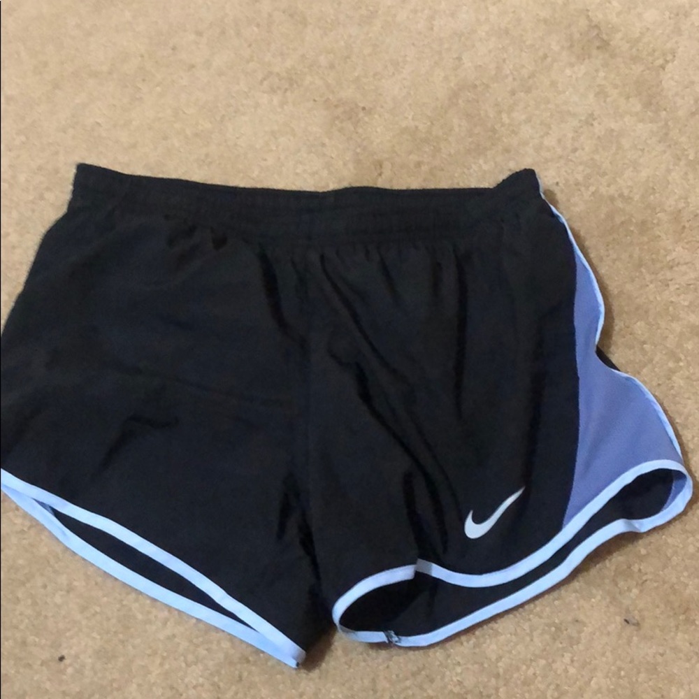 Black and purple Nike shorts